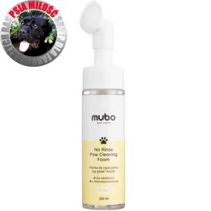 Mubo No Rinse Paw Cleaning Foam Banana 200 ml – pianka do mycia łapek psa i kota