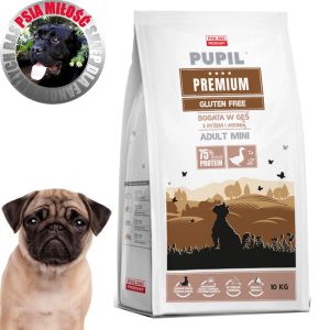 PUPIL Premium MINI bogata w gęś z ryżem i aronią 10 kg - sucha karma dla psa