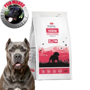 PUPIL Premium JUNIOR XL bogata w wołowinę 3kg - sucha karma dla psa