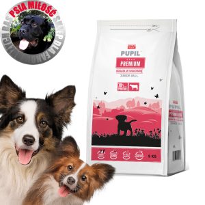 PUPIL Premium JUNIOR M&L bogata w wołowinę 3kg - sucha karma dla psa
