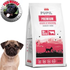 PUPIL Premium JUNIOR MINI bogata w wołowinę 10 kg - sucha karma dla psów