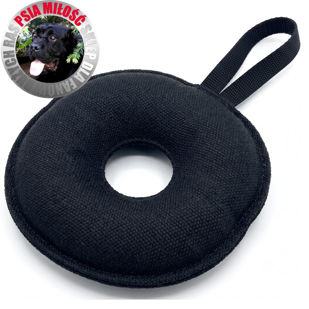 Szarpak Psia Miłość Doughnut FUGA 18cm z rączką - 5 kolorów - obrazek 4