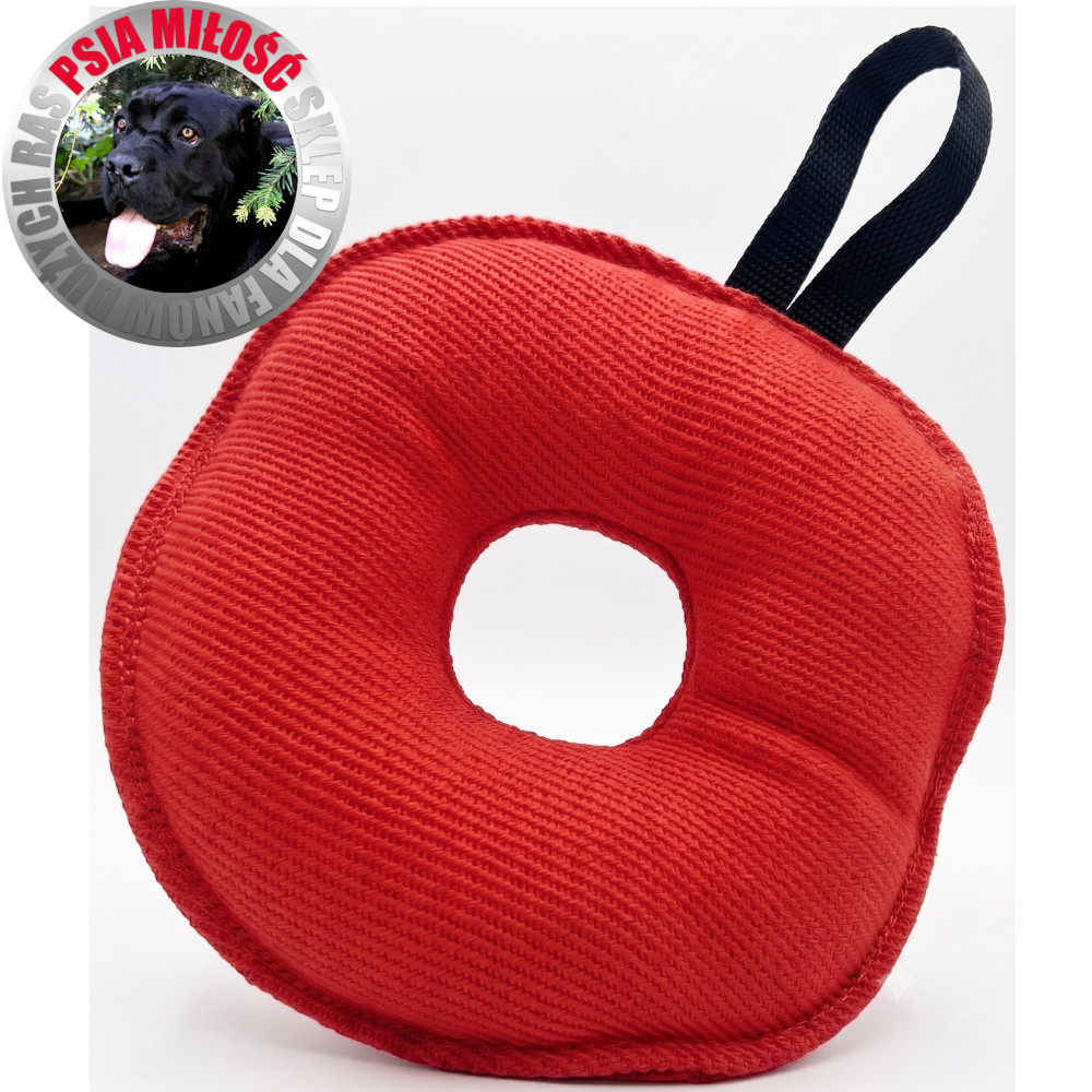 Szarpak Psia Miłość Doughnut FUGA 18cm z rączką - 5 kolorów - obrazek 5