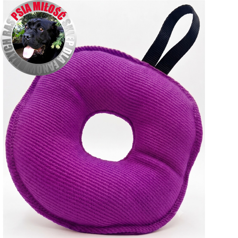 Szarpak Psia Miłość Doughnut FUGA 18cm z rączką - 5 kolorów - obrazek 6