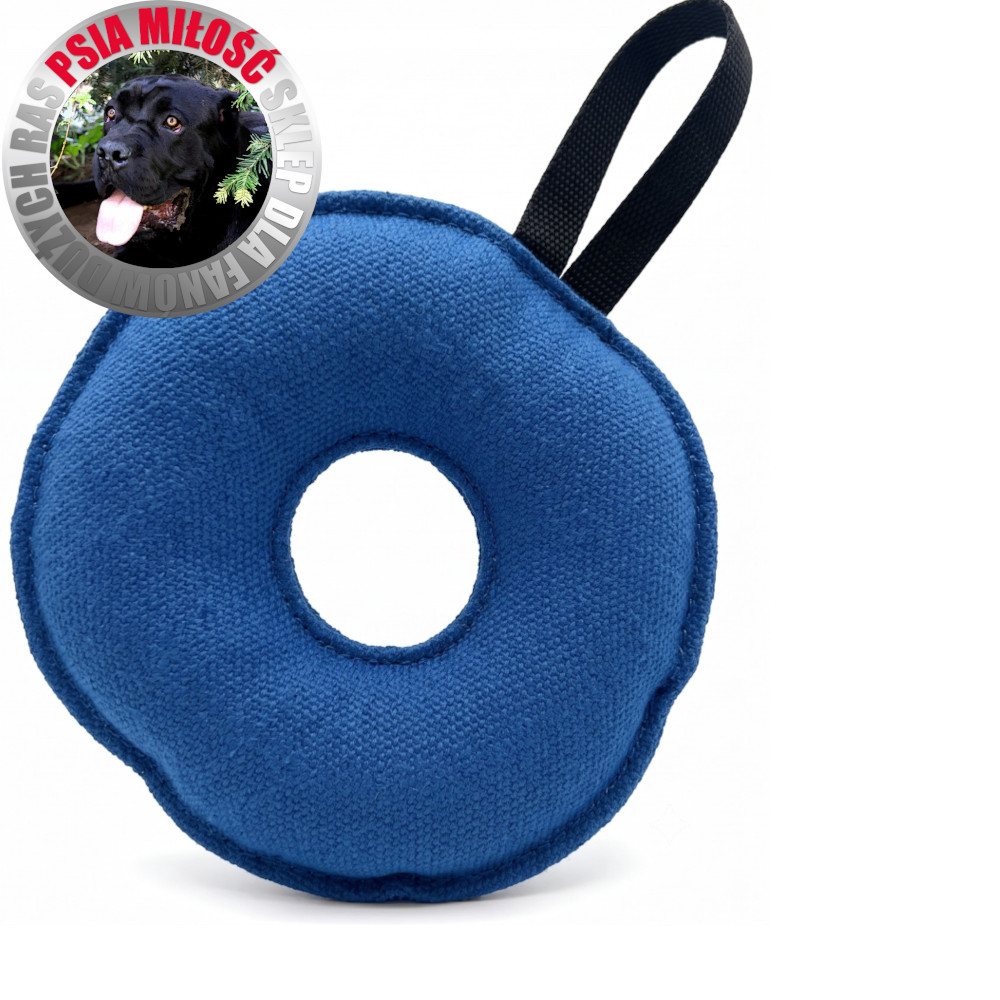 Szarpak Psia Miłość Doughnut FUGA 18cm z rączką - 5 kolorów - obrazek 7