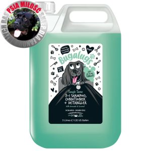 Bugalugs Tangle Tame 3in1 Shampoo - szampon z odżywką i rozkołtuniacz, o zapachu awokado i kokosa - 5L