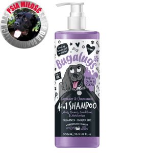 Bugalugs 4in1 Dog Shampoo 500ml - szampon uspokajający dla psa, z lawendą i rumiankiem, koncentrat 1:10
