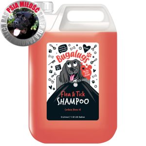 Bugalugs Flea & Tick Shampoo - szampon ochronny dla psa, z olejkiem Neem - 5L