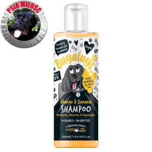 Bugalugs Mango & Banana Shampoo 250ml - odżywczo-regenerujący szampon dla psa, koncentrat 1:10