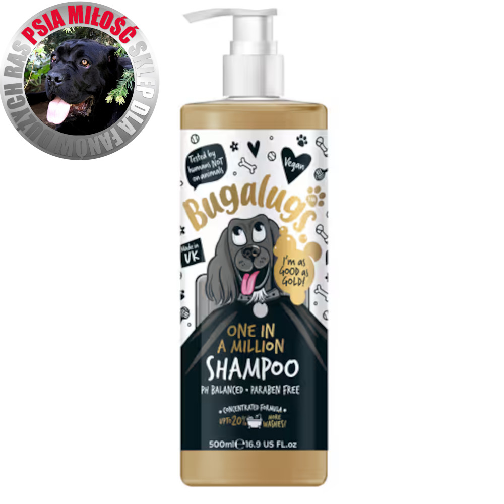 Bugalugs One in a Million Shampoo 500ml - perfumowany szampon dla psa, koncentrat 1:10