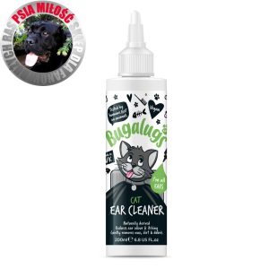 Bugalugs Cat Ear Cleaner 200ml - delikatny płyn do czyszczenia uszu kota