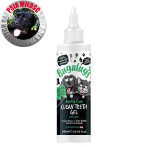 Bugalugs Dental Care Clean Teeth Gel 200ml - pasta do zębów dla psa i kota bez szczotkowania miętowy żel
