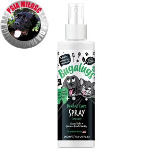 Bugalugs Dental Care Spray 200ml - miętowy spray do zębów dla psa i kota nie wymagający szczotkowania