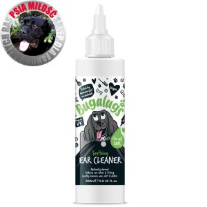 Bugalugs Ear Cleaner 200ml - delikatny płyn do czyszczenia uszu psa